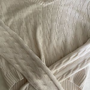 Cropped Brandy Melville Off White Sweater